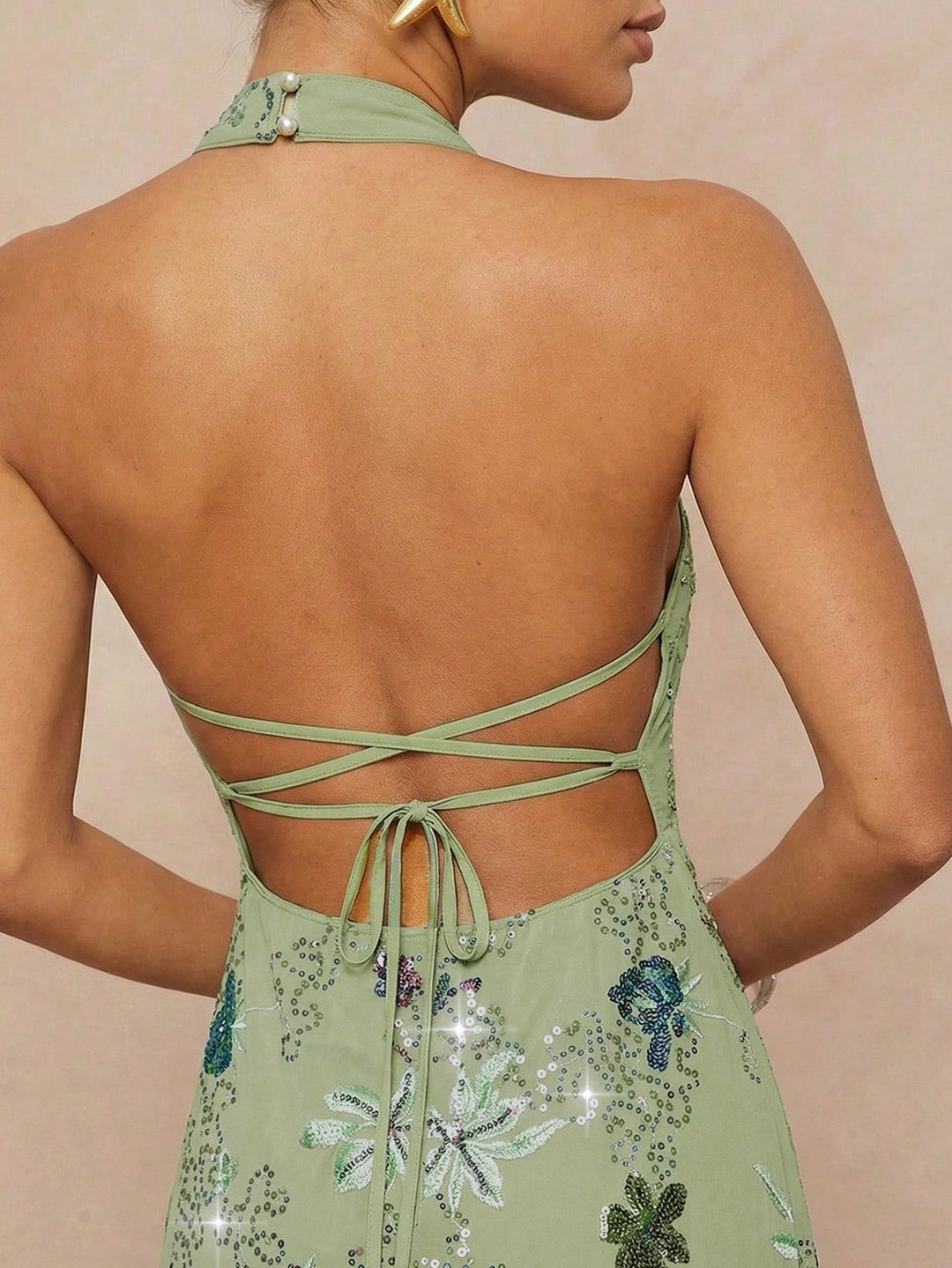 Rochie maxi SHEIN, verde