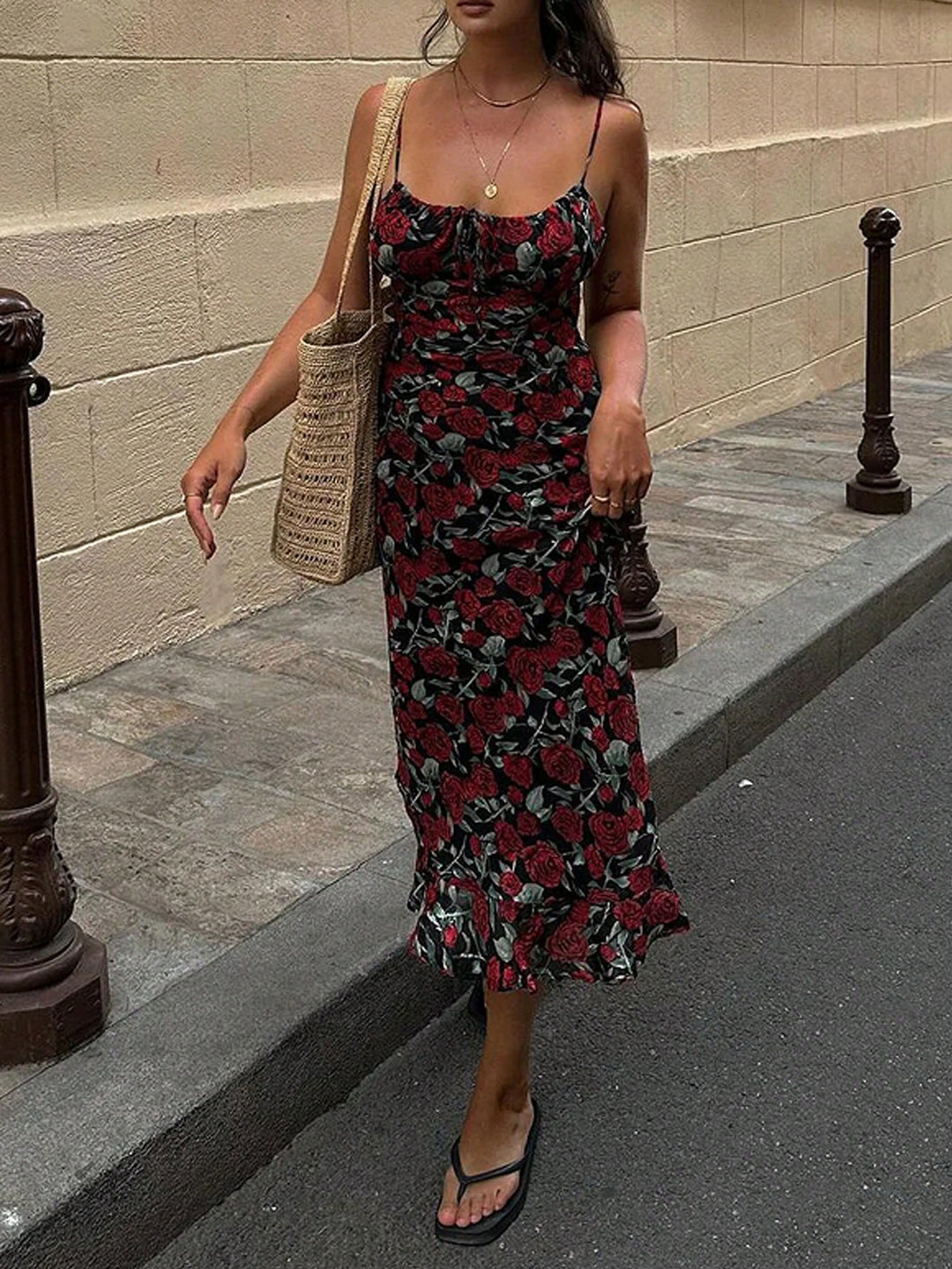 Rochie midi SHEIN, mix culori