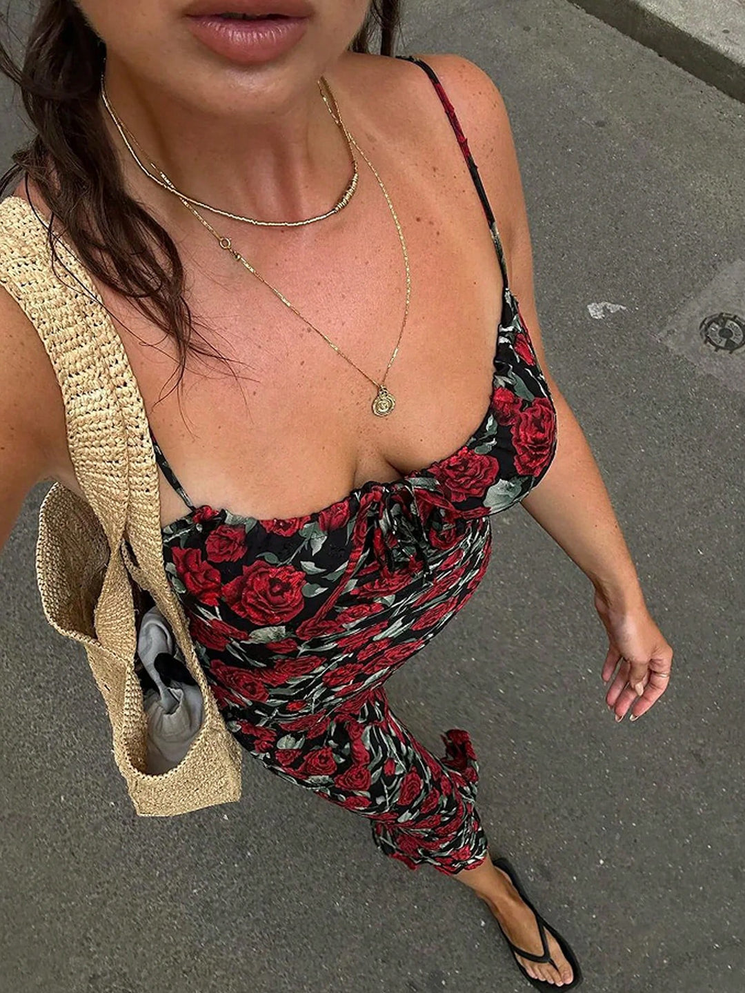 Rochie midi SHEIN, mix culori