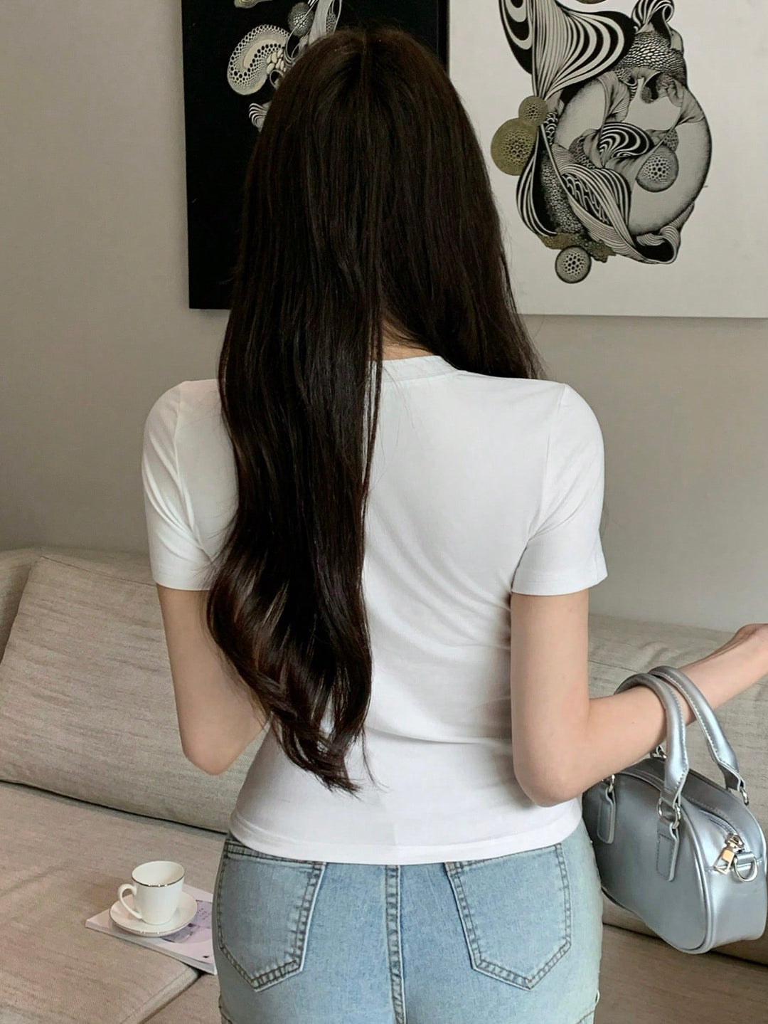 Tricou SHEIN, alb