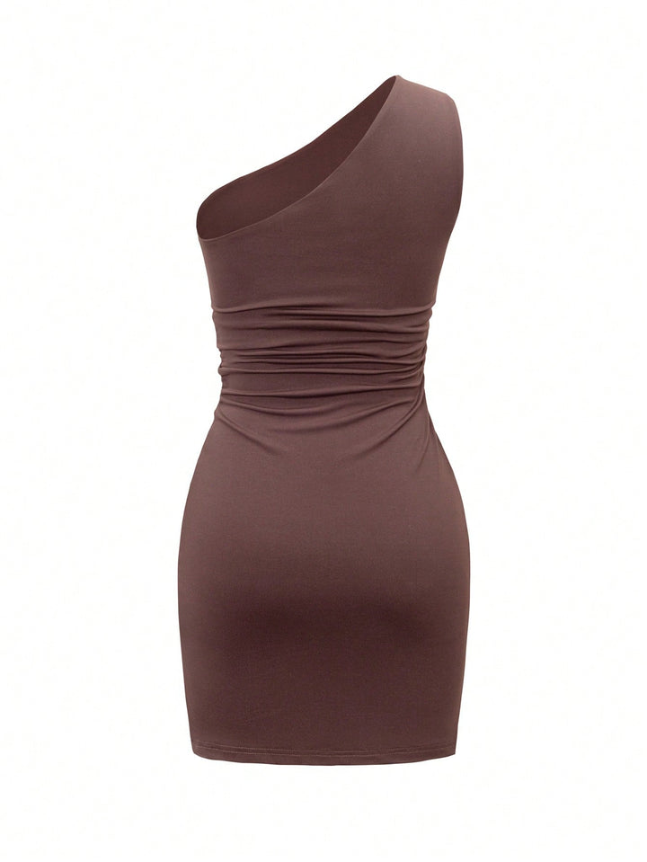 Rochie scurtă SHEIN, maro