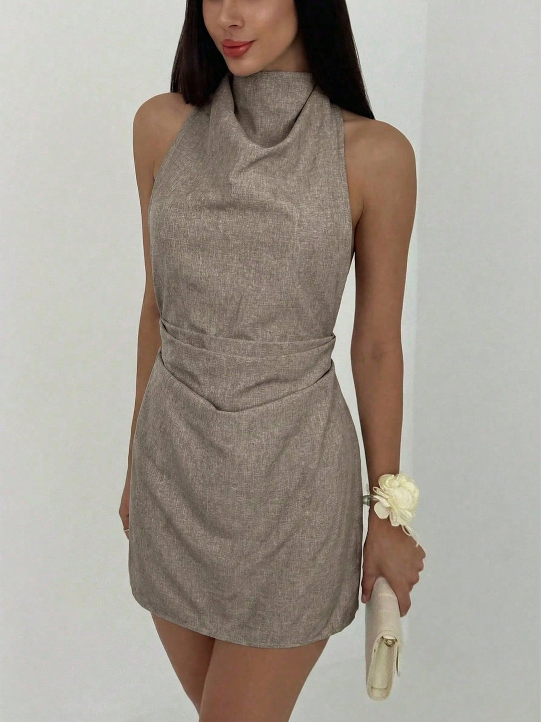 Rochie mini SHEIN, bej