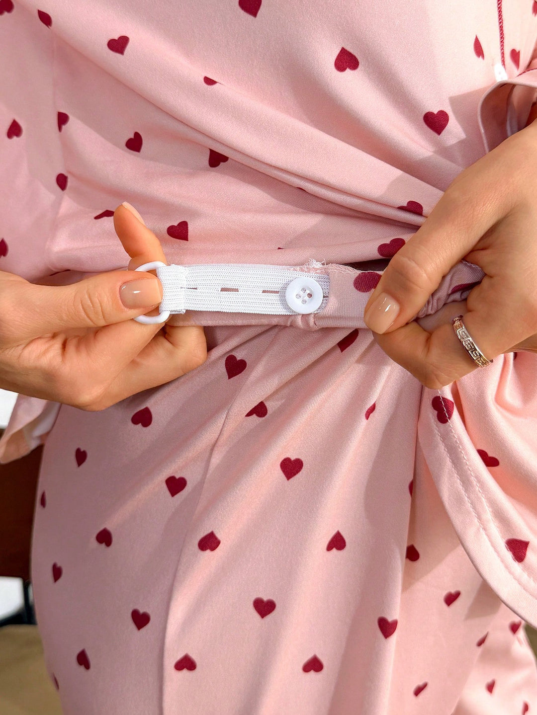 Compleu pijamale SHEIN, roz