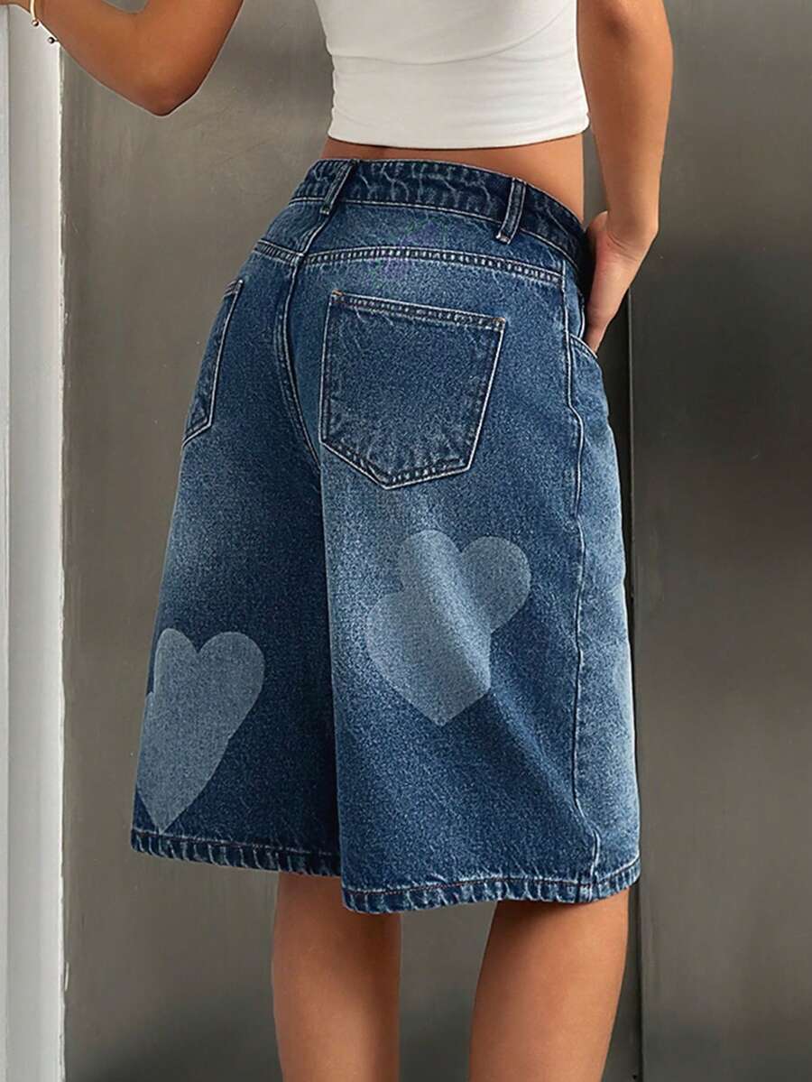 Pantaloni scurți SHEIN, albastru