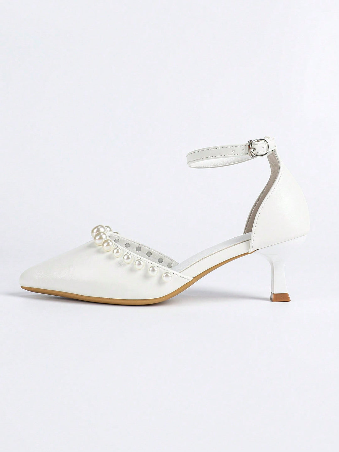 Pantofi cu toc SHEIN, alb