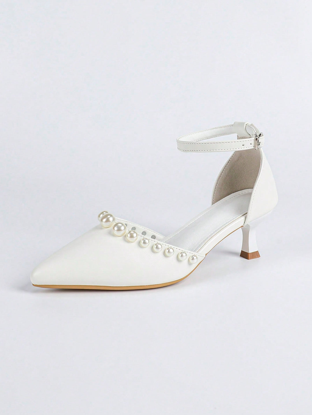 Pantofi cu toc SHEIN, alb