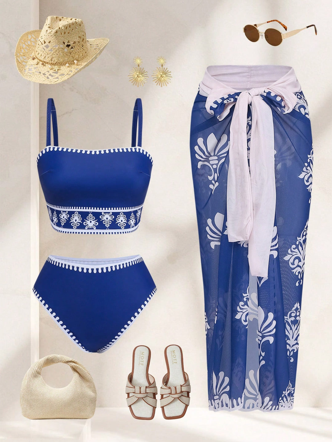 Set bikini de baie SHEIN, mix culori