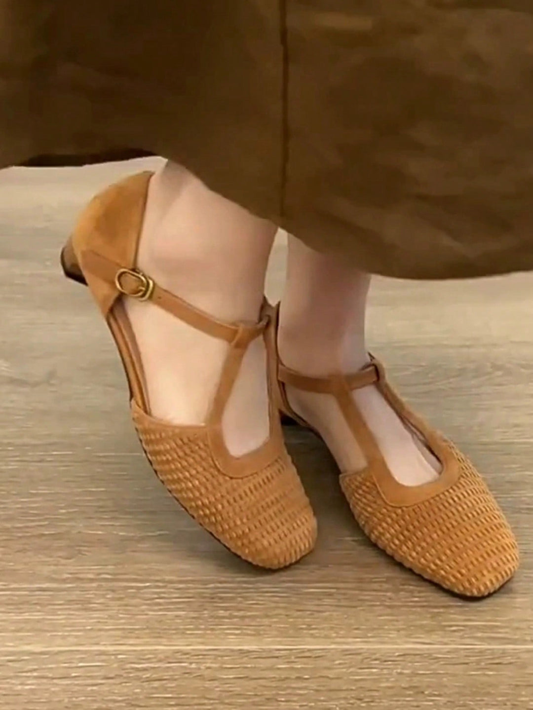 Pantofi cu toc SHEIN, maro