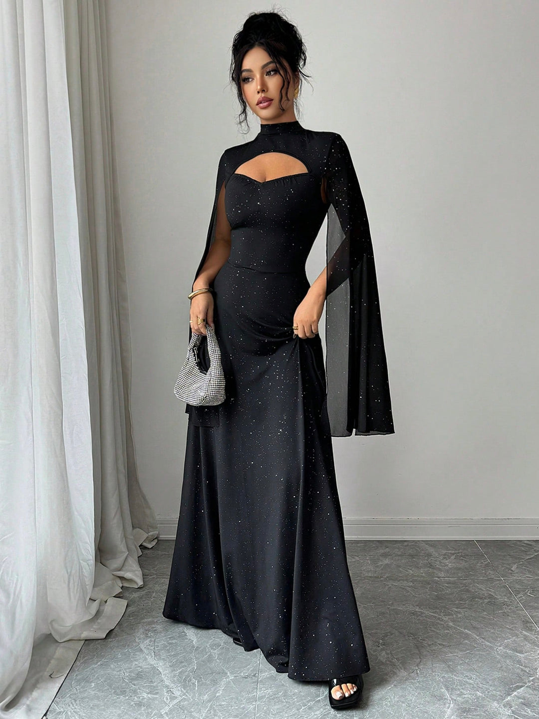 Rochie maxi SHEIN, negru
