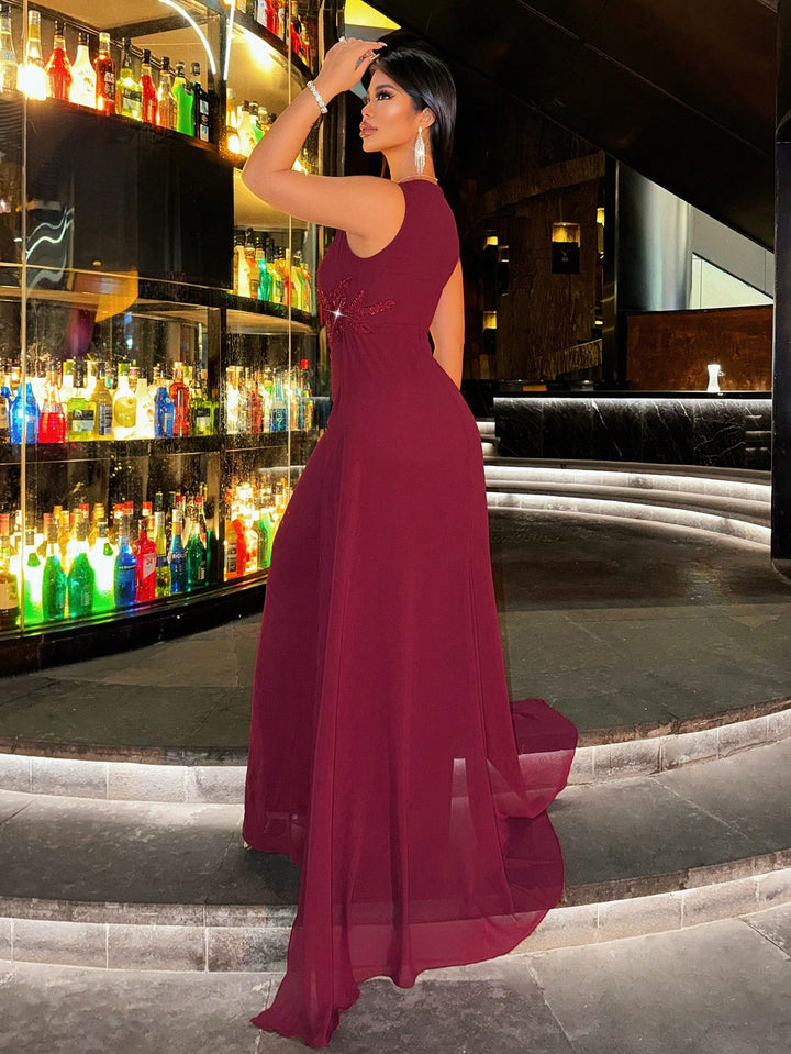 Rochie maxi SHEIN, vișiniu