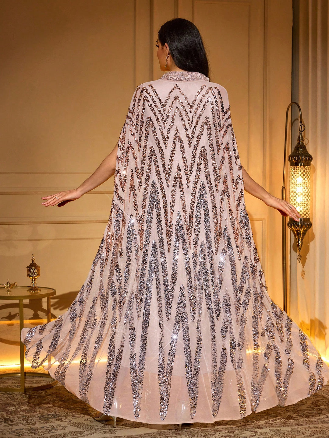Rochie de ocazie SHEIN, bej
