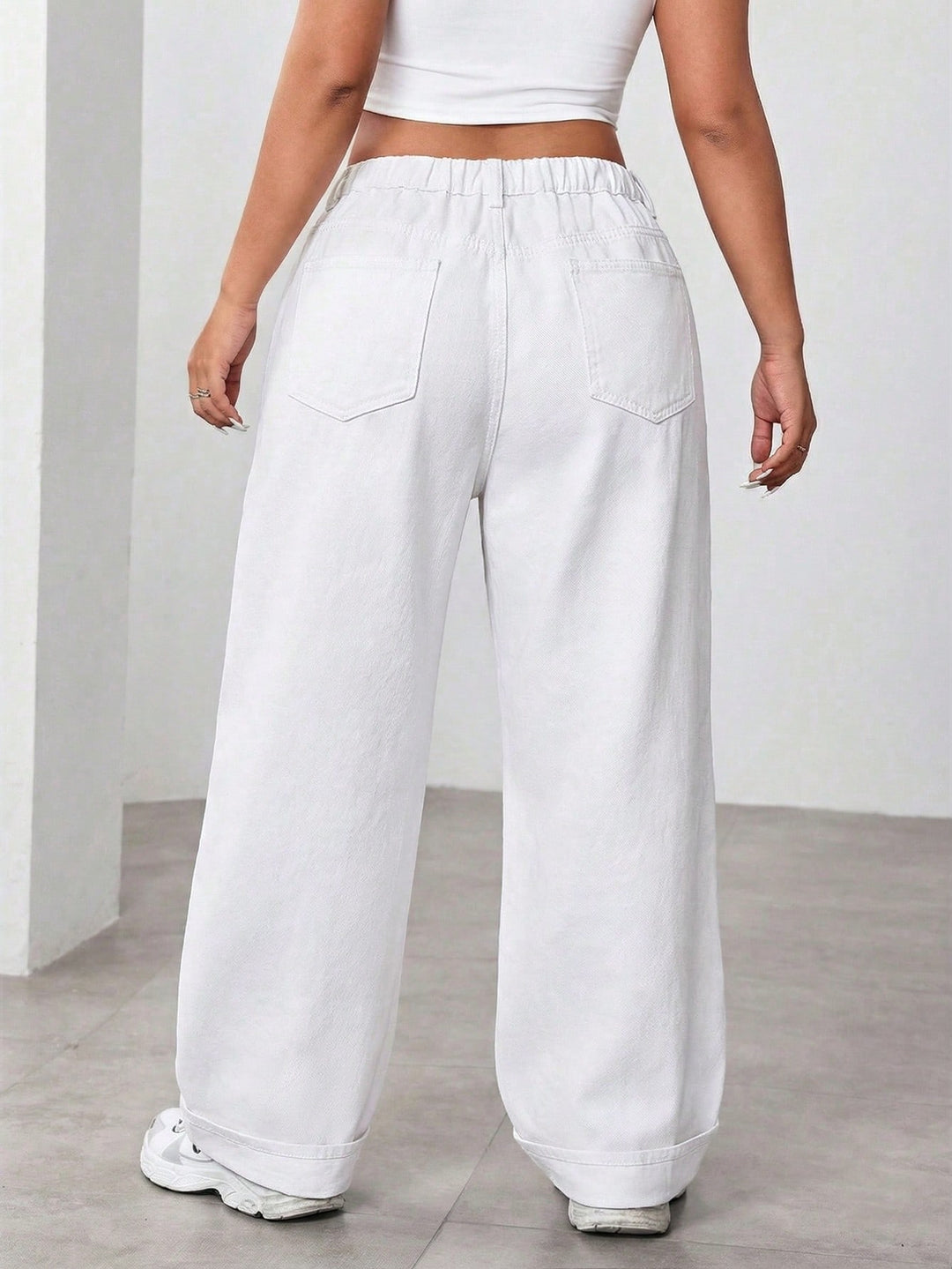Jeans SHEIN, alb
