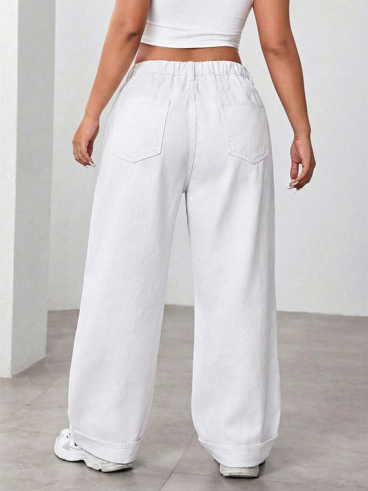 Jeans SHEIN, alb