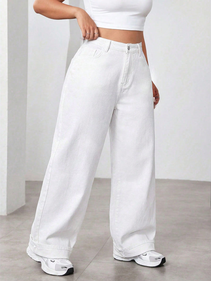 Jeans SHEIN, alb