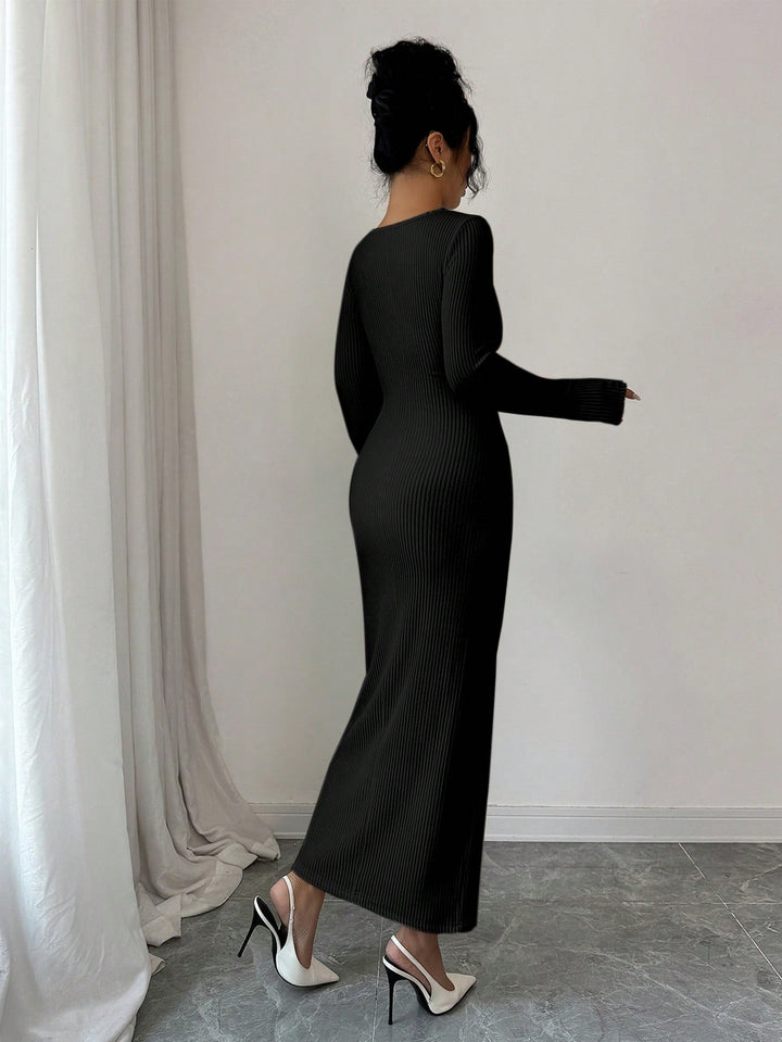 Rochie midi SHEIN, negru