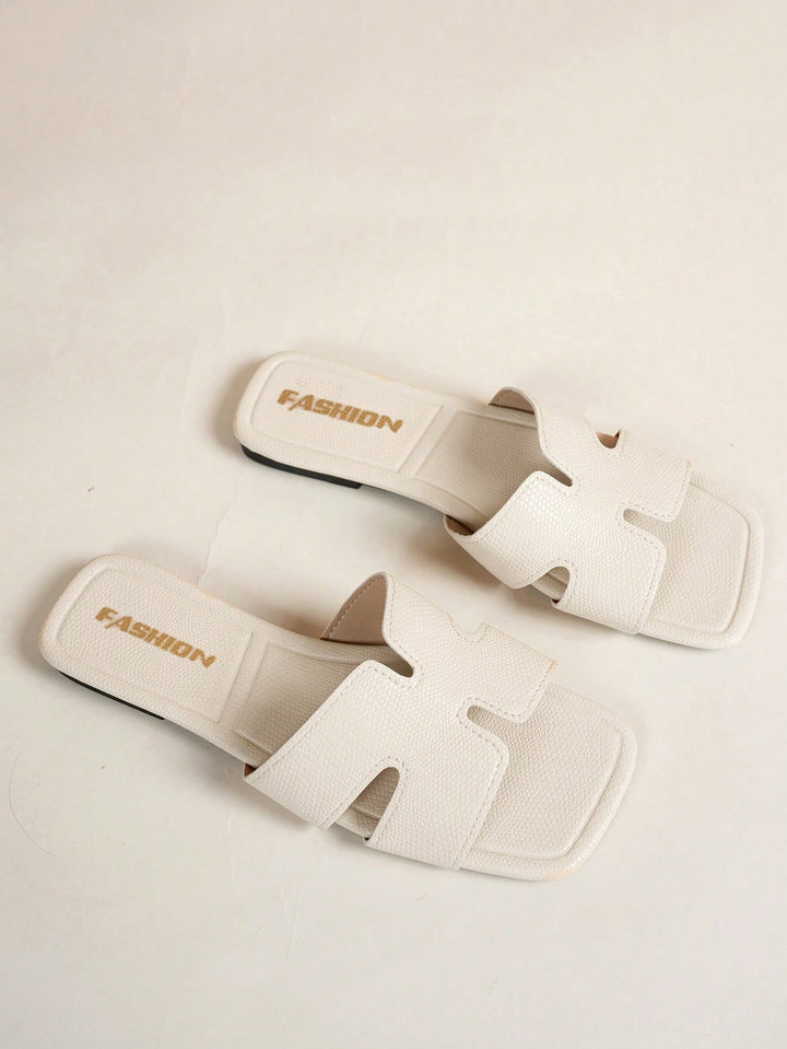 Papuc tip slide SHEIN, bej