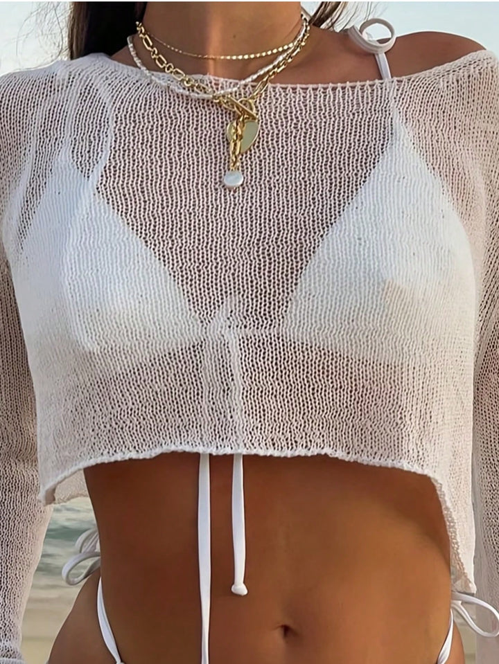 Pulover SHEIN, alb