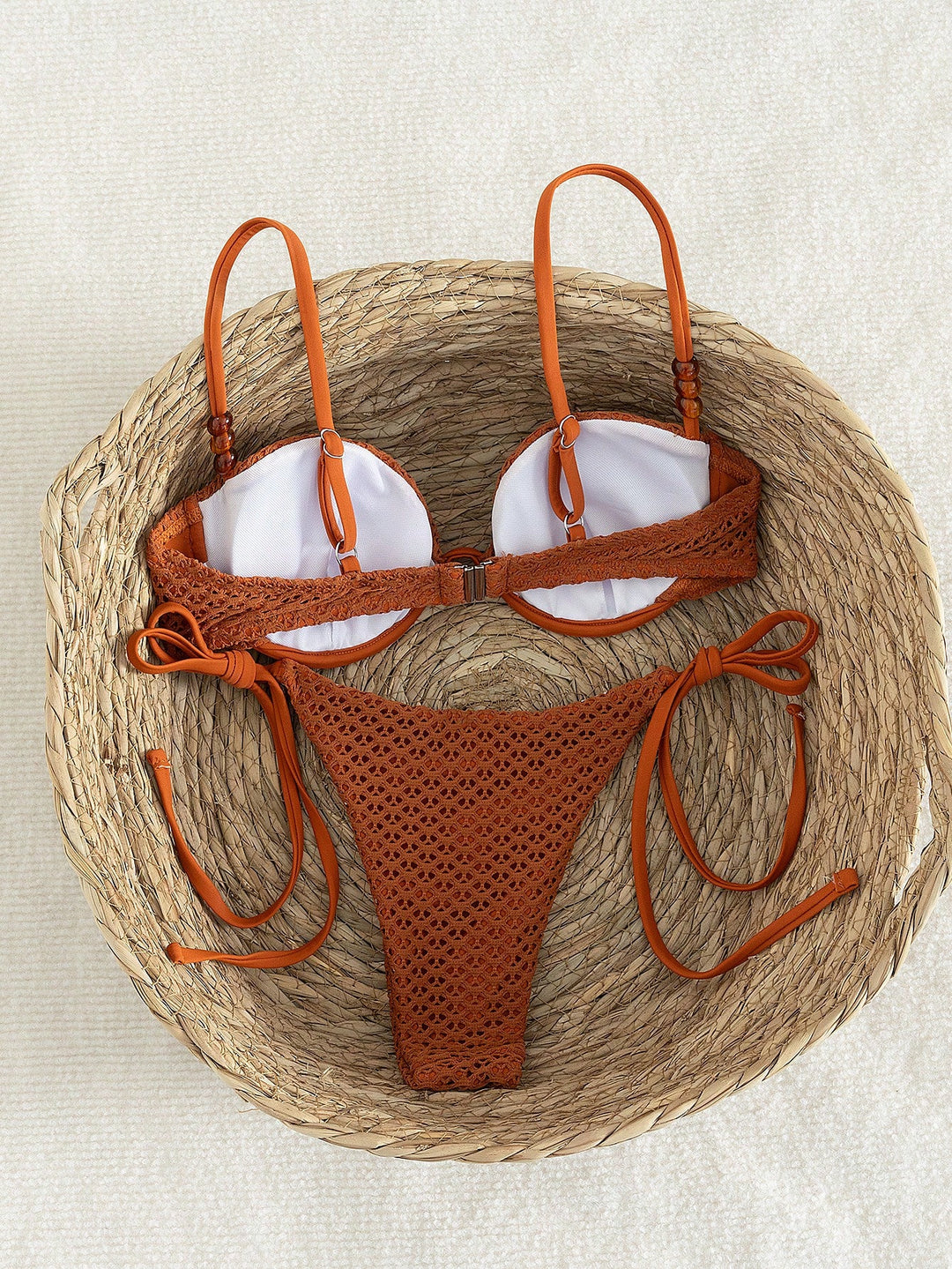 Set bikini SHEIN, portocaliu