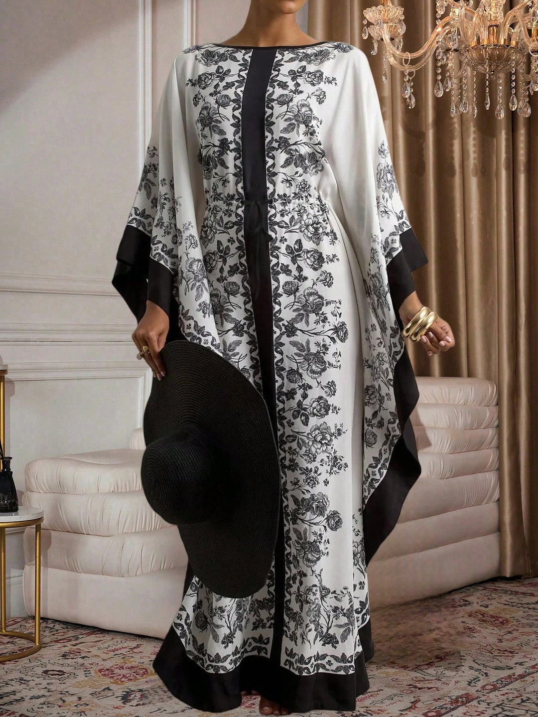 Set caftan și jalabiya SHEIN, mix culori