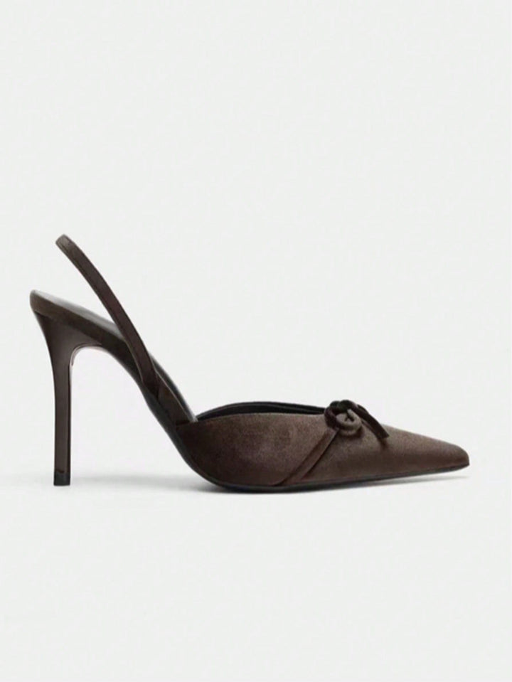 Pantofi cu toc SHEIN, maro