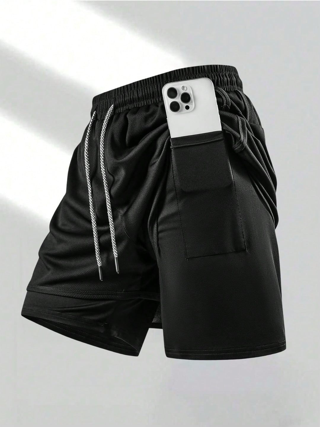 Pantaloni scurți SHEIN, negru