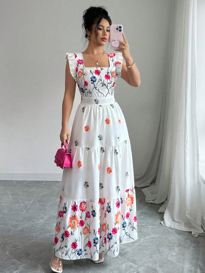 Rochie maxi SHEIN, mix culori