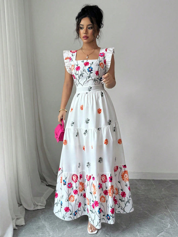 Rochie maxi SHEIN, mix culori