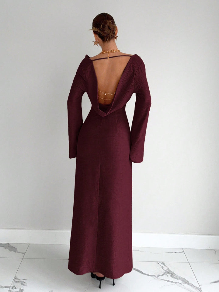 Rochie maxi SHEIN, vișiniu