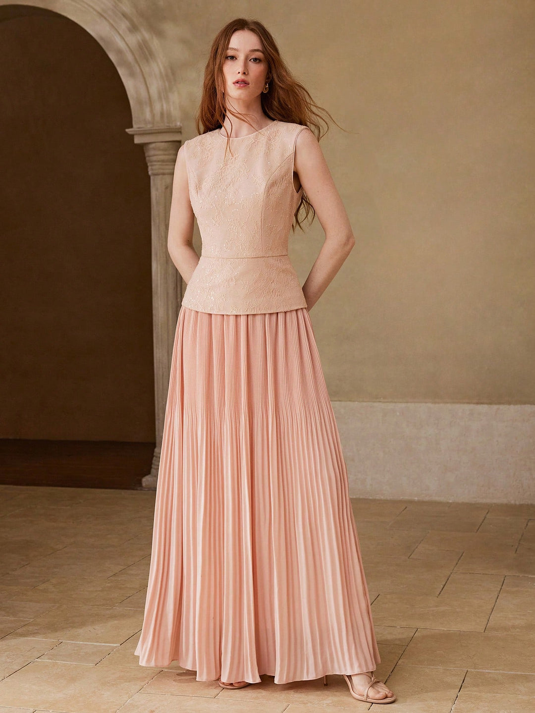 Rochie maxi SHEIN, roz