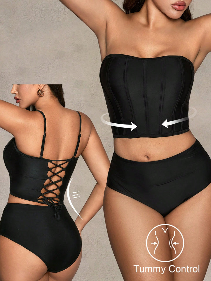 Costum de baie SHEIN, negru