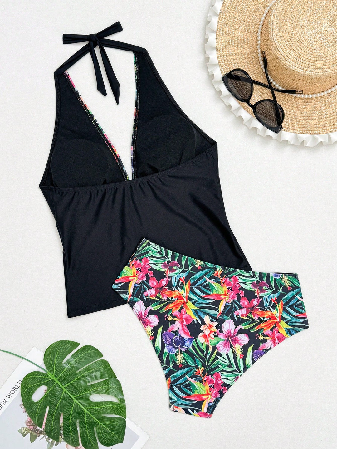 Costum de baie SHEIN, mix culori