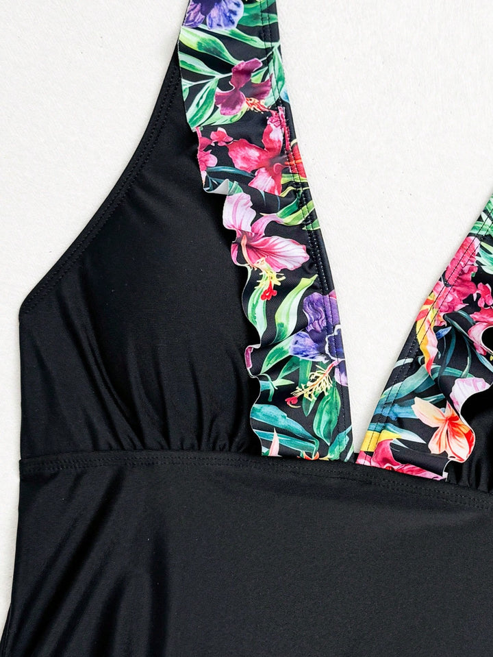 Costum de baie SHEIN, mix culori