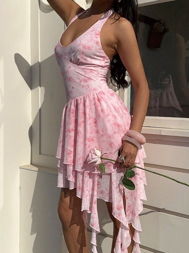 Rochie scurtă SHEIN, roz