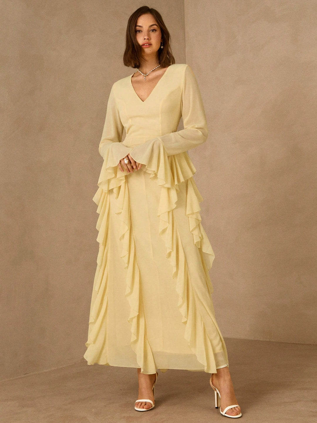 Rochie maxi SHEIN, galben