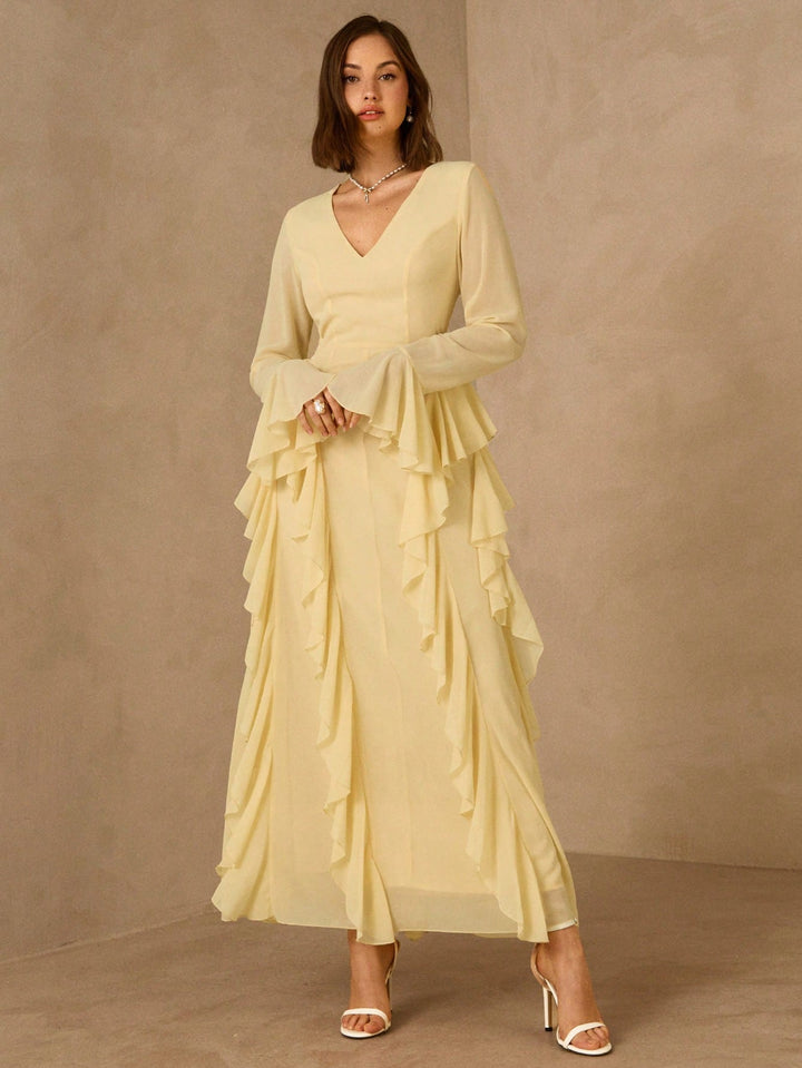 Rochie maxi SHEIN, galben