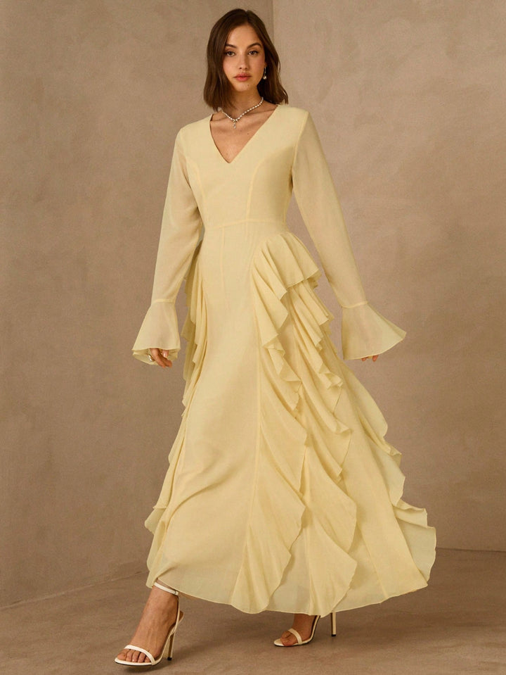 Rochie maxi SHEIN, galben