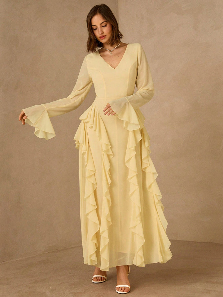 Rochie maxi SHEIN, galben