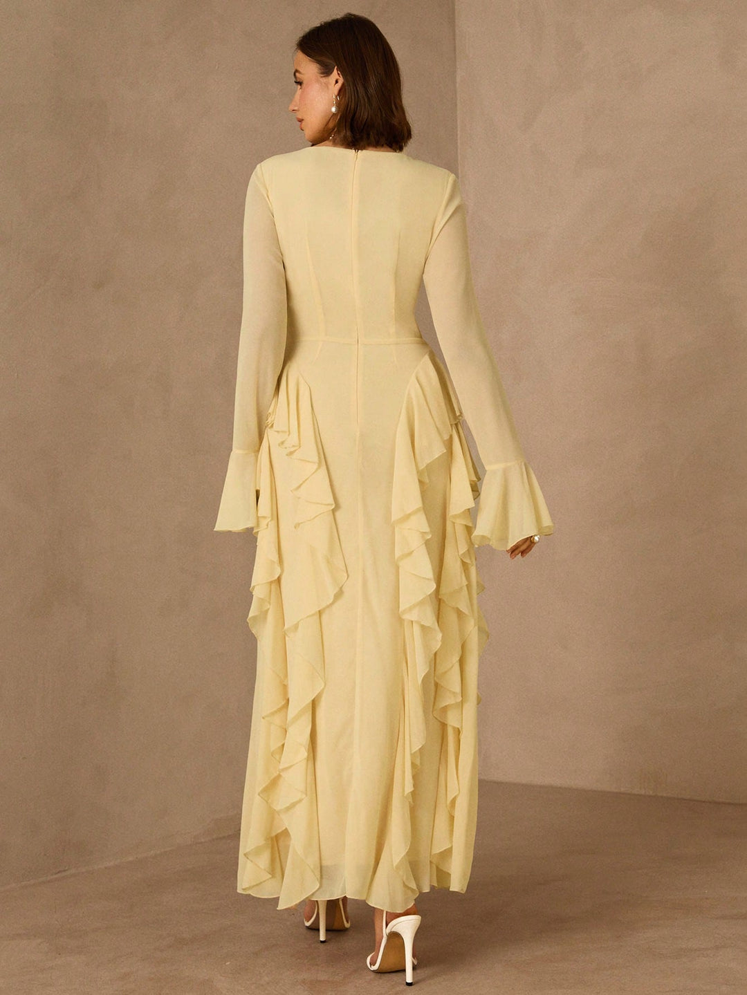 Rochie maxi SHEIN, galben