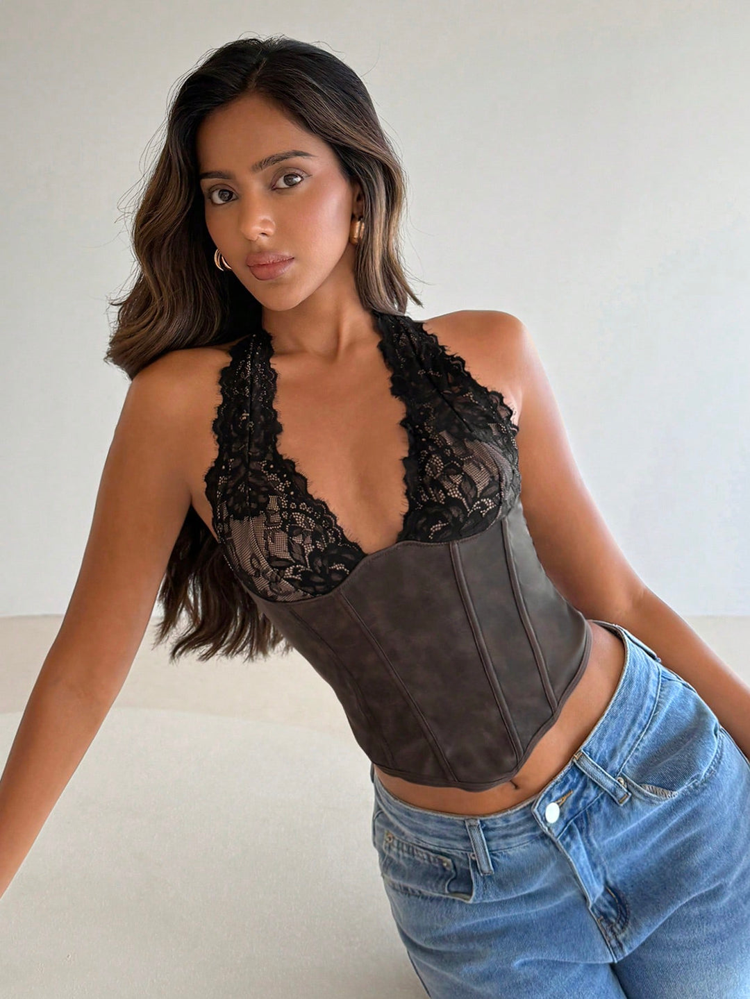 Top SHEIN, negru