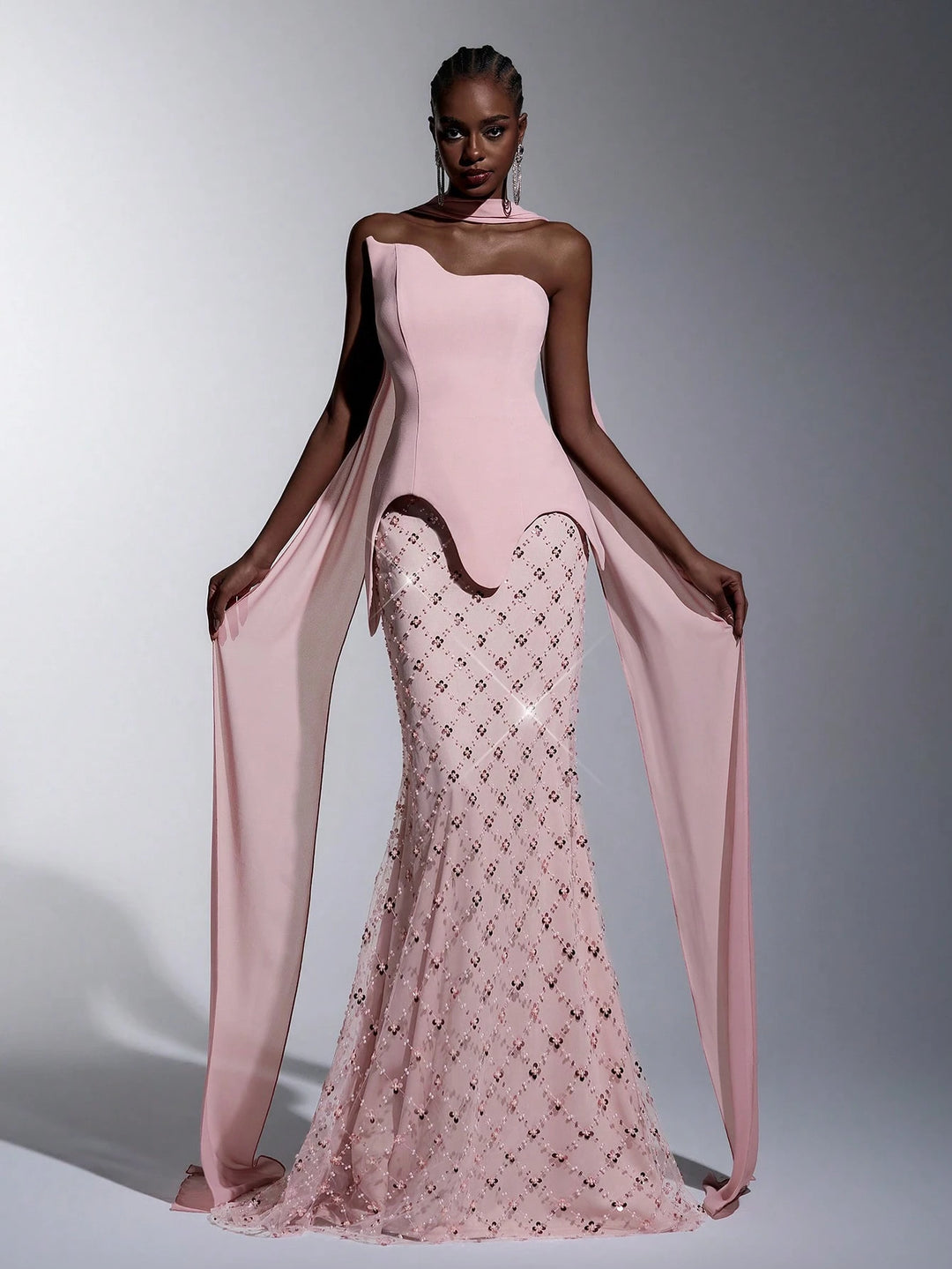 Rochie de ocazie SHEIN, roz