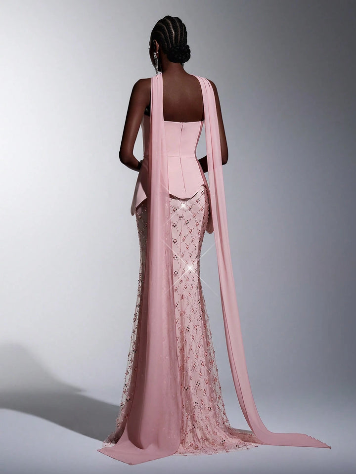 Rochie de ocazie SHEIN, roz