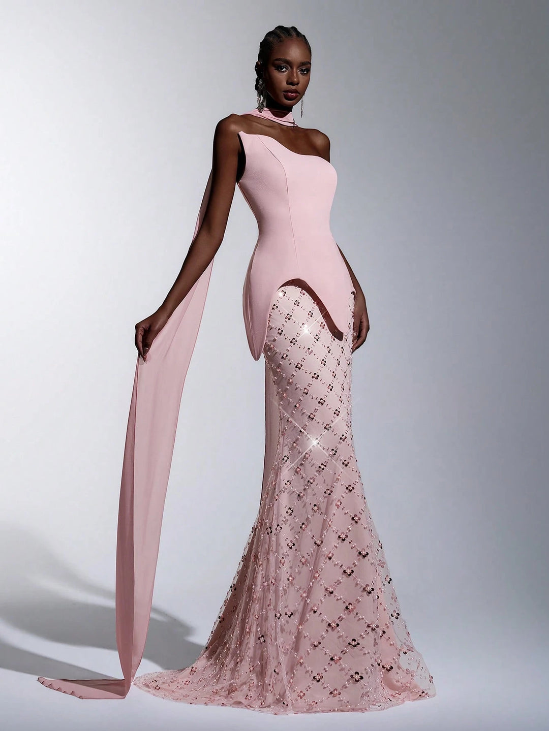 Rochie de ocazie SHEIN, roz
