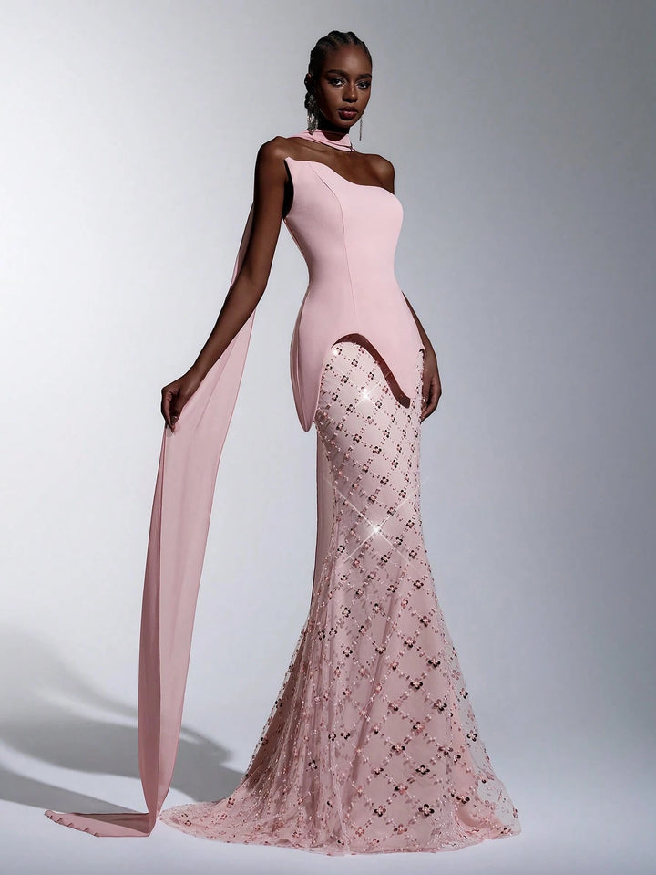 Rochie de ocazie SHEIN, roz