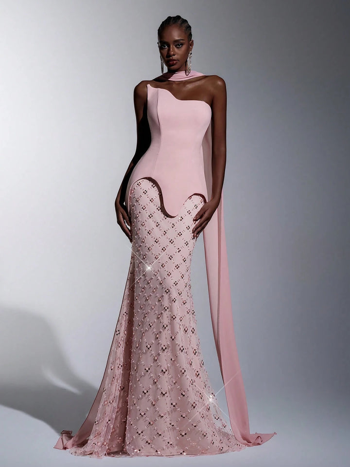 Rochie de ocazie SHEIN, roz