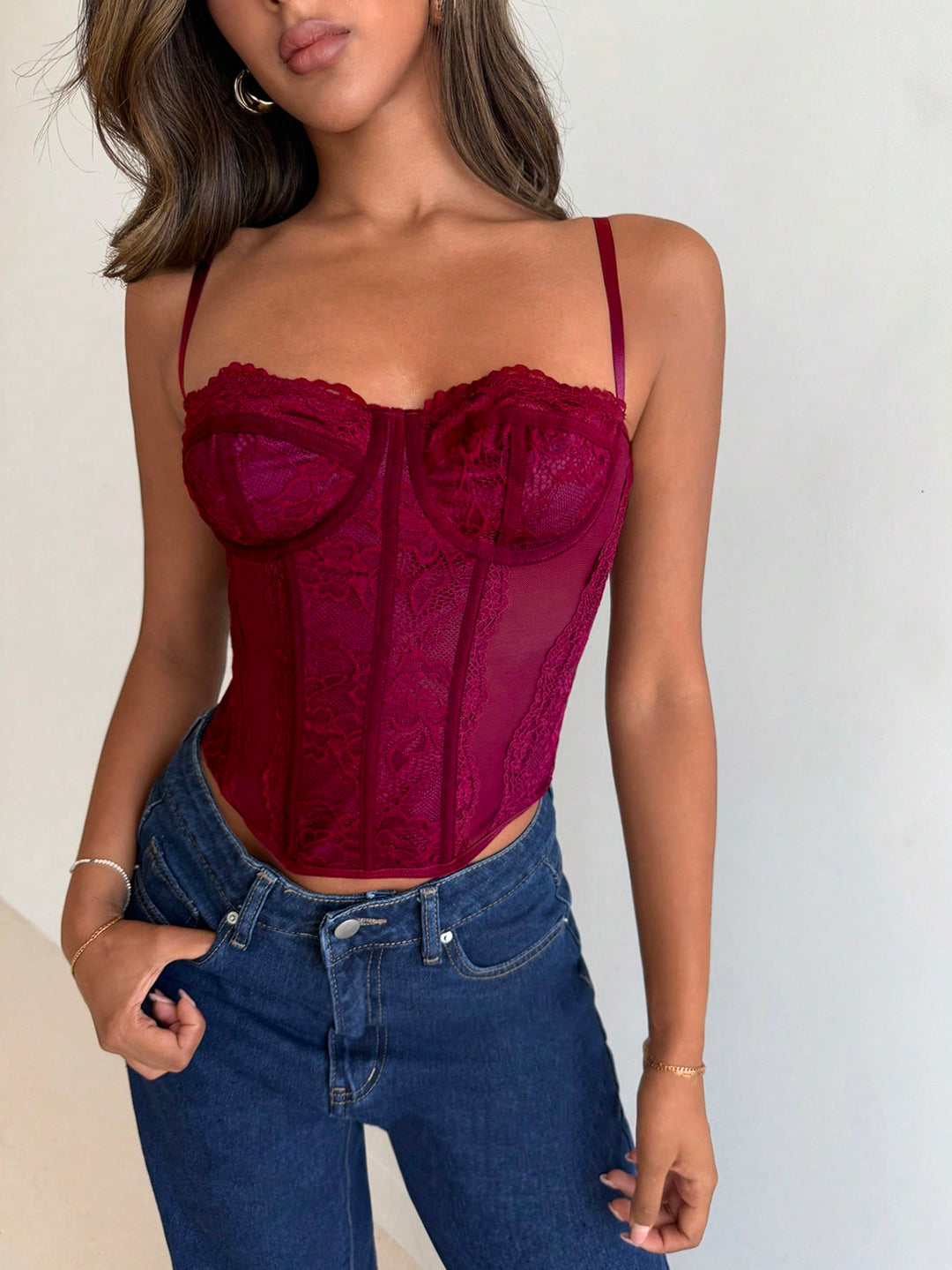 Top SHEIN, vișiniu