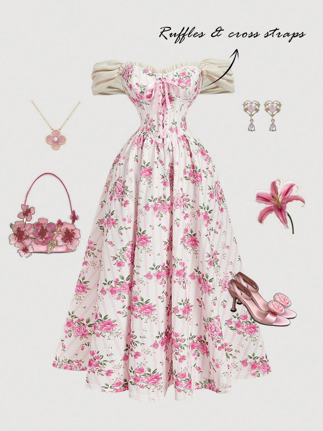 Rochie SHEIN, mix culori