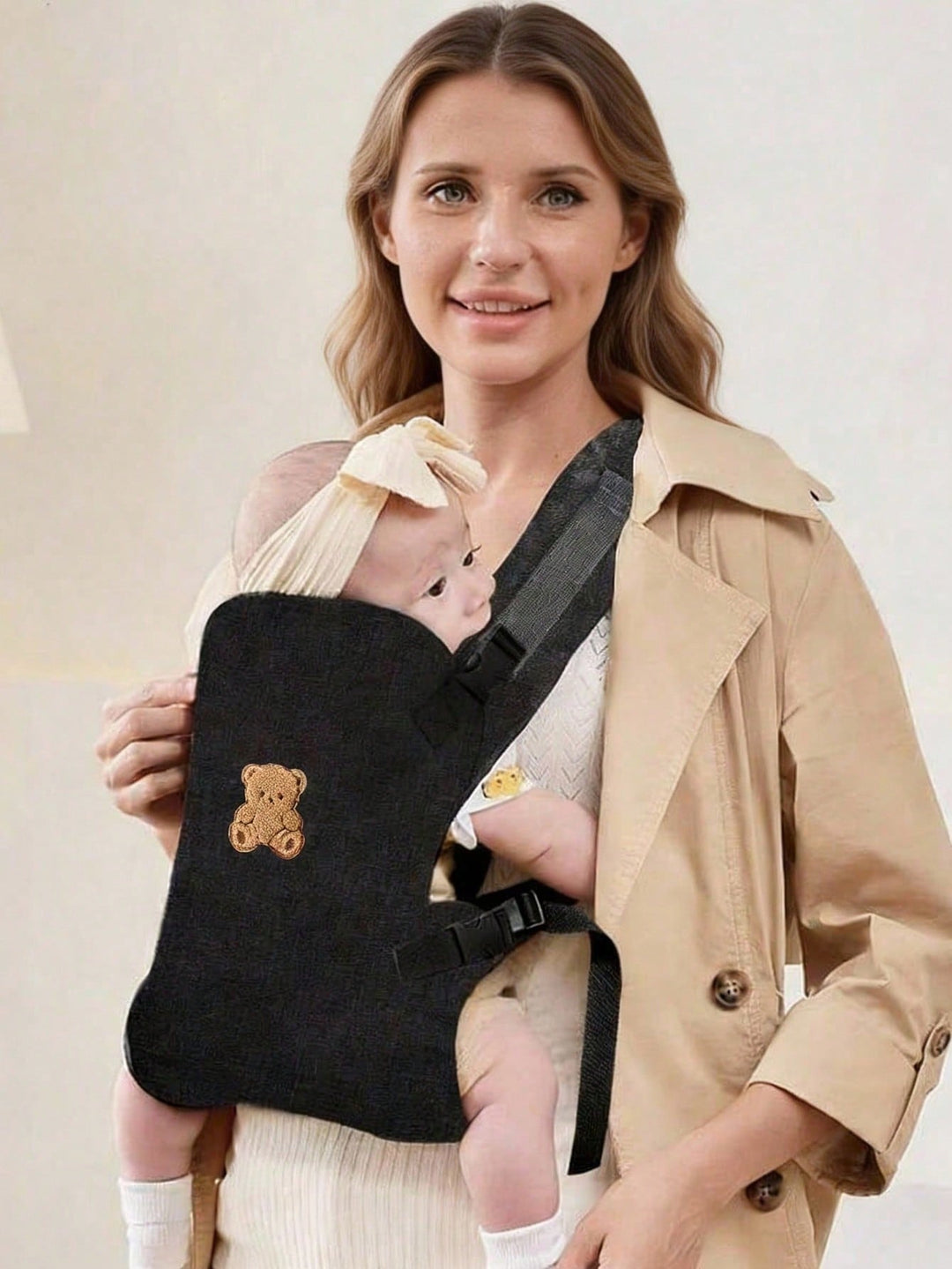 Port-bebe și accesoriu SHEIN, animal print