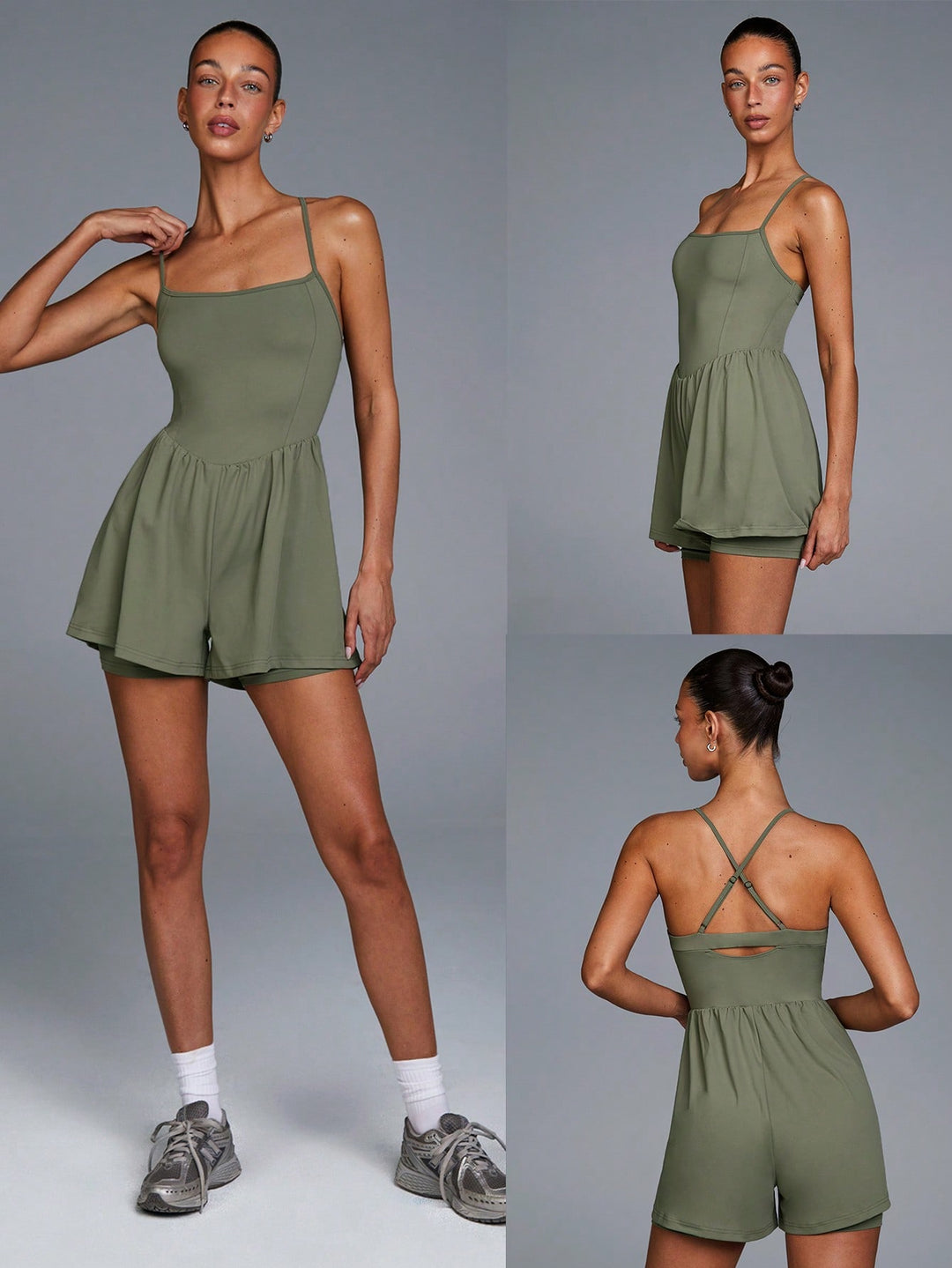 Rochie scurtă SHEIN, verde