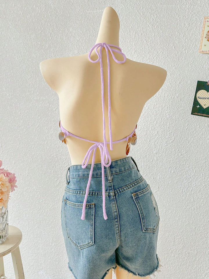 Top tricotat SHEIN, mov