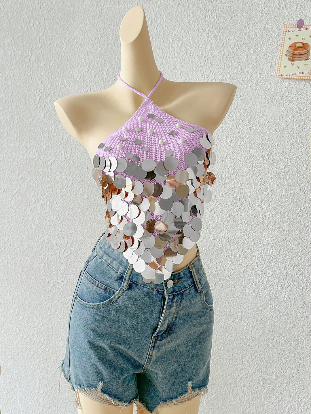 Top tricotat SHEIN, mov